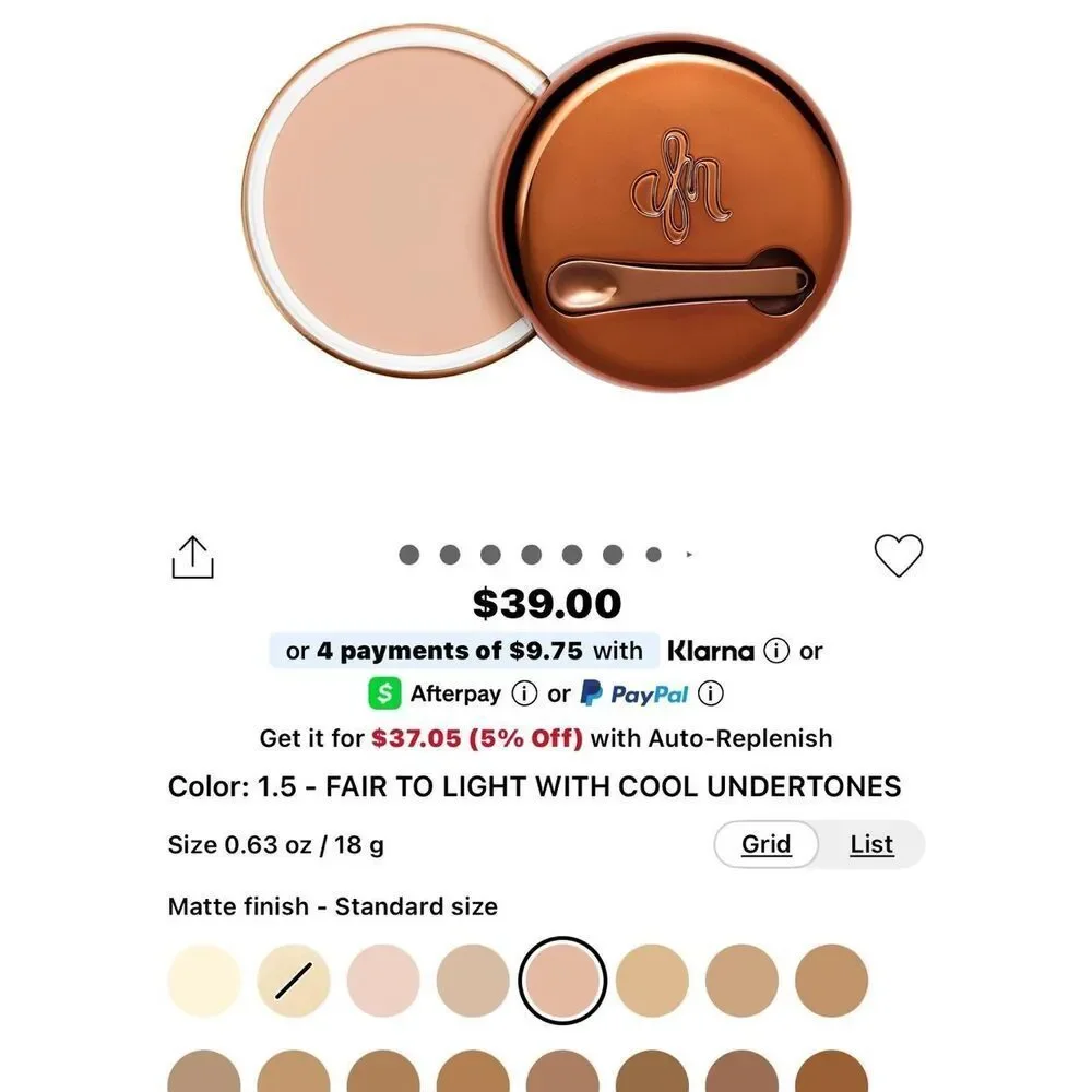 NEW Danessa Myricks Beauty Yummy Skin Blurring Balm Powder for Face 1.5